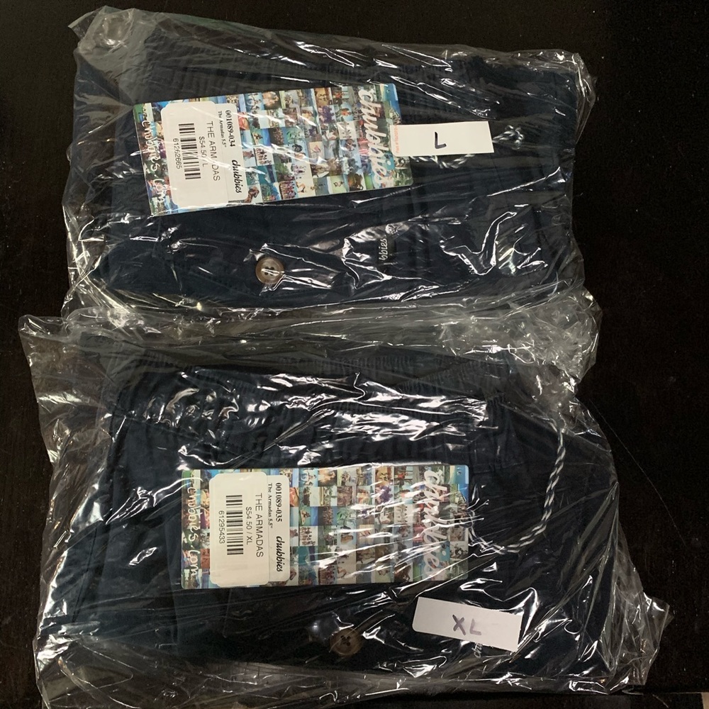 Chubbies The Armadas Stretch Shorts 5.5” Navy Blue - Picture 4 of 7